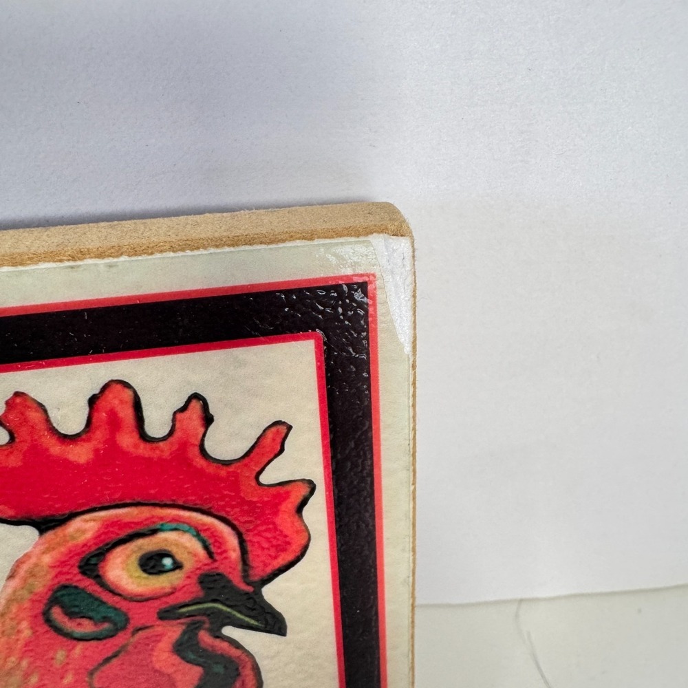 Montage Key West 2004 Bar Sign Chickens Drinks Hand Cut Embossed Glossy Signed - Picture 11 of 12